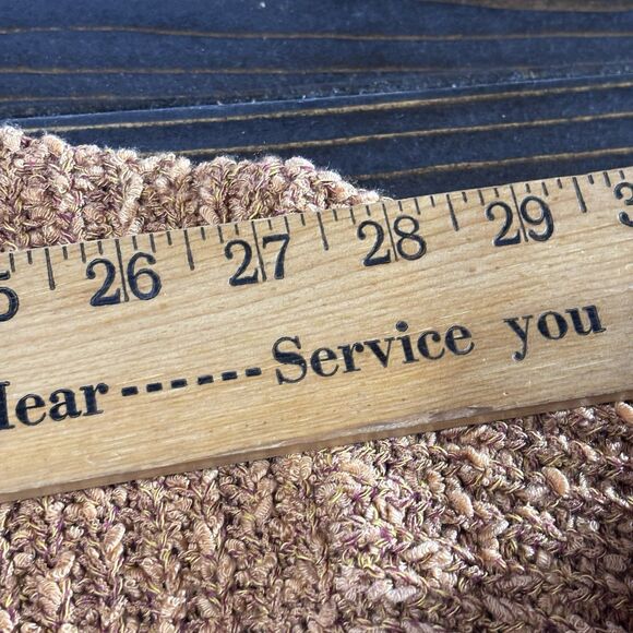 ILLA ILLA Cropped Oversized Knit Sweater, Golden Brown Cuffed 3/4 Sleeve Size L - Picture 6 of 12